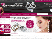 Tablet Screenshot of klenotnictvi-online.cz